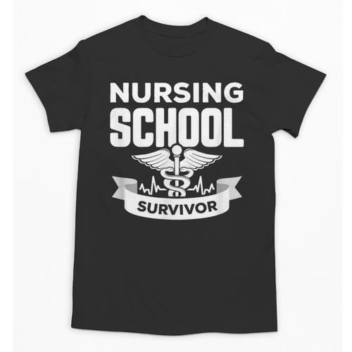 Nursing School Survivor Senior Nurse Graduation TShirt Unisex T-Shirt - Best Gift Smart