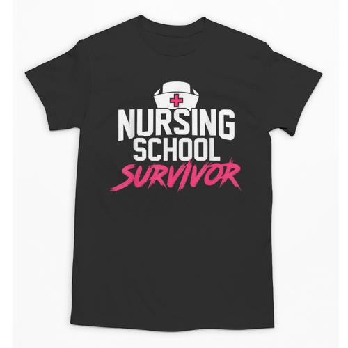 Nursing School Survivor Shirt Graduation Party Tee Unisex T-Shirt - Best Gift Smart