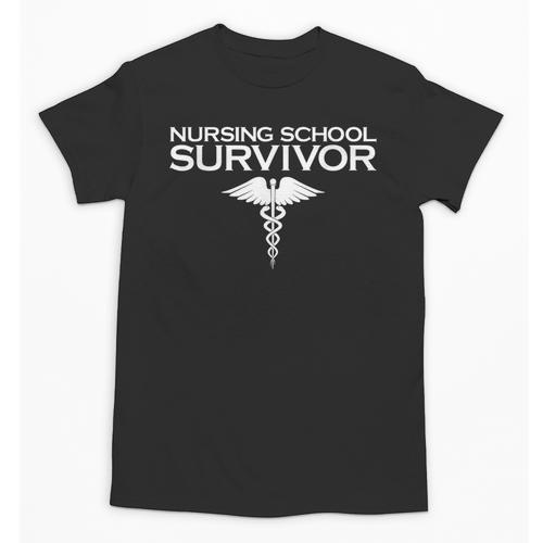 Nursing School Survivor TShirt Student Nurse Graduation Unisex T-Shirt - Best Gift Smart