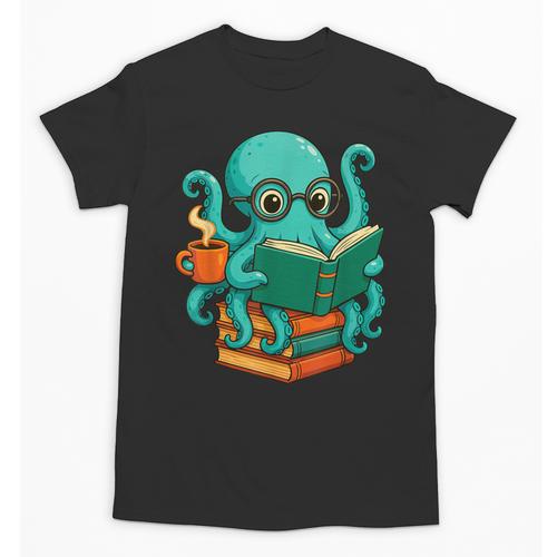 Octopus Reading Book Reading Bookworm Reader Unisex T-Shirt - Bookorys
