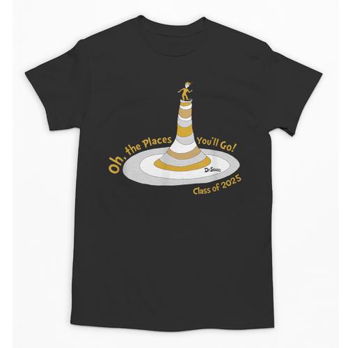 Oh The Places You’Ll Go 2025 Graduation Unisex T-Shirt - Best Gift Smart