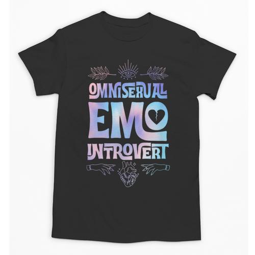 Omnisexual Emo Introvert Pride Trendy Mystic Teen Goth Style Unisex T-Shirt - Raresse