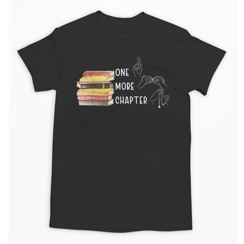 One More Chapter Sign Language Deaf Reading Book Lover Unisex T-Shirt - Bookorys UK