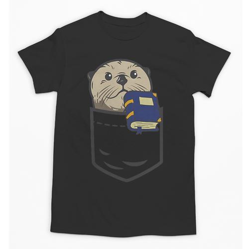 Otter Cute Read Reading Book Librarian Across America Kids Unisex T-Shirt - Bookorys