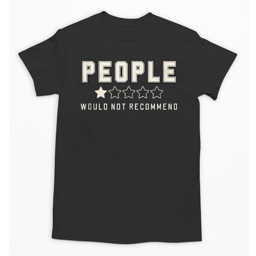People One Star Rating Would Not Recommend Introverts Unisex T-Shirt - Raresse
