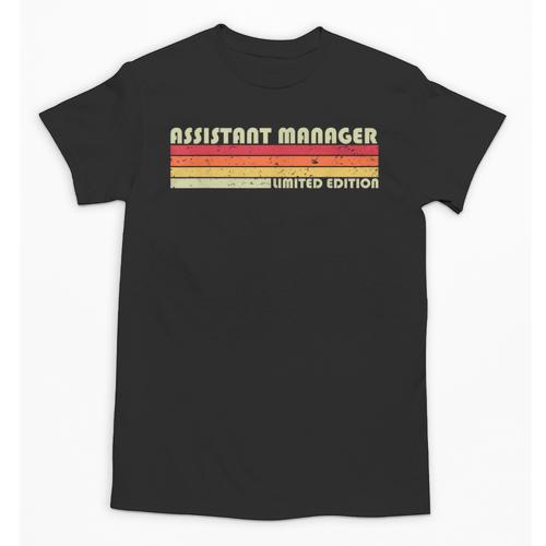 Personal Christmas Retro Vintage Graduation Assistant Manager Job Title Profession Birthday Worker Unisex T-Shirt - Best Gift Smart