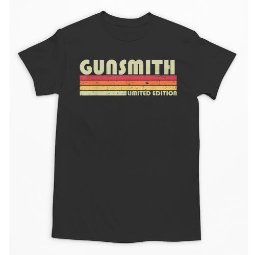 Personal Christmas Retro Vintage Graduation Gunsmith Job Title Profession Birthday Worker Idea Unisex T-Shirt - Best Gift Smart