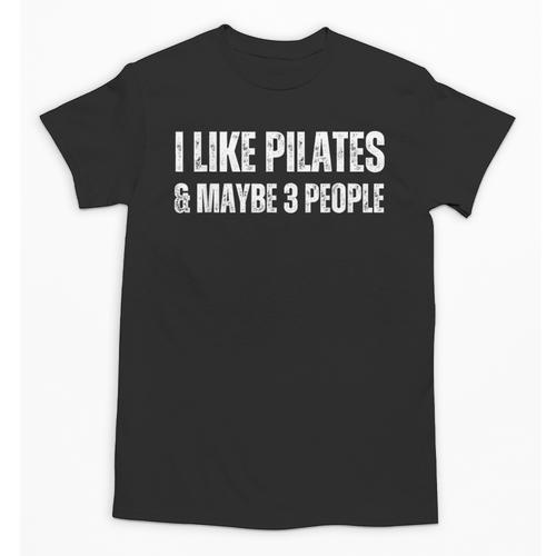 I Like Pilates And Maybe 3 People Introvert Fitness Unisex T-Shirt - Raresse