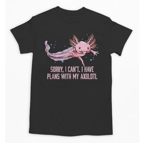 I Have Plans With My Axolotl Salamander Introvert Unisex T-Shirt - Raresse
