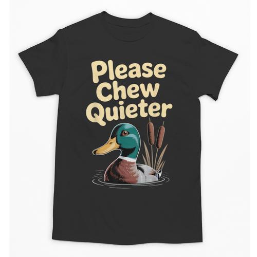 Please Chew Quieter Introvert Duck Lover Unisex T-Shirt - Raresse