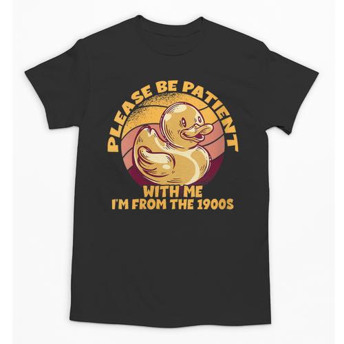 Please Be Patient I'm From The 1900s Vintage Toy Duck Unisex T-Shirt - Figerry