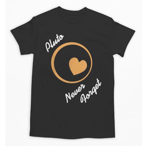 Pluto Never Forget Space Nostalgia Planetary Humor Unisex T-Shirt - Figerry