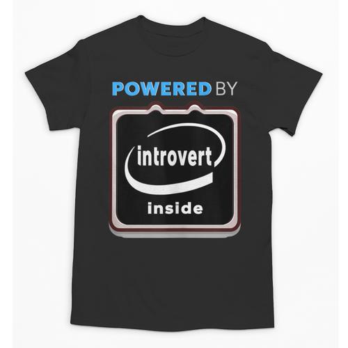 Powered By Introvert Inside Embrace Your Quiet Strength Unisex T-Shirt - Raresse