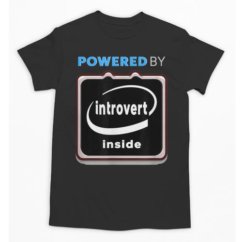 Powered By Introvert Inside Embrace Your Quiet Strength Unisex T-Shirt - Raresse