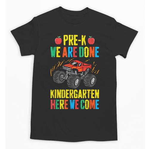 Pre-K Graduation Monster Truck Kindergarten Here We Come Unisex T-Shirt - Best Gift Smart