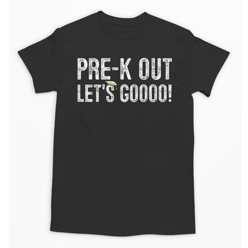 Pre-K Out Preschool Graduation 2025 Teacher Last Day Unisex T-Shirt - Best Gift Smart