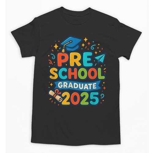 Preschool Graduation 2025 Pre-k Graduate Kids Boys Girls Unisex T-Shirt - Best Gift Smart
