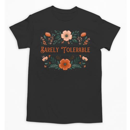 Pride And Prejudice Barely Tolerable Book Lover Bookish Unisex T-Shirt - Bookorys
