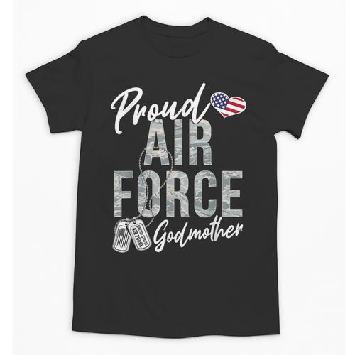 Proud Air Force Godmother US Air Force Graduation Godmother Unisex T-Shirt - Best Gift Smart