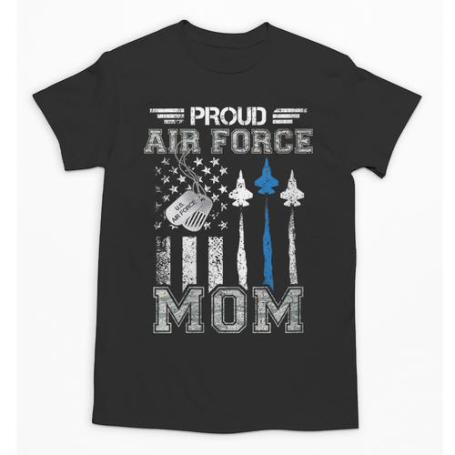 Proud Air Force Mom US Air Force Graduation Mom Unisex T-Shirt - Best Gift Smart