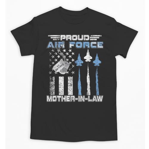 Proud Air Force Mother-In-Law US Air Force Graduation Unisex T-Shirt - Best Gift Smart