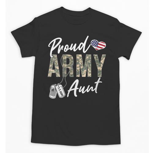 Proud Army Aunt Army Graduation Aunt US Army Aunt Unisex T-Shirt - Best Gift Smart