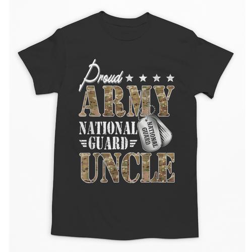 Proud Army National Guard Uncle National Guard Graduation Unisex T-Shirt - Best Gift Smart