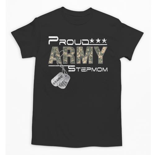 Proud Army Stepmom Army Graduation Stepmom US Army Stepmom Unisex T-Shirt - Best Gift Smart