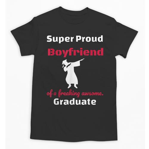 Proud Boyfriend Of 2018 Graduate Dabbing Graduation Unisex T-Shirt - Best Gift Smart