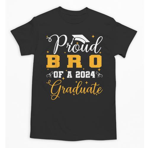 Proud Bro Of A Class Of 2024 Graduate Senior Graduation Unisex T-Shirt - Best Gift Smart