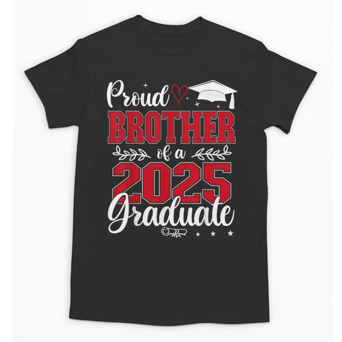 Proud Brother Of A Class Of 2025 Graduate Senior Graduation Unisex T-Shirt - Best Gift Smart