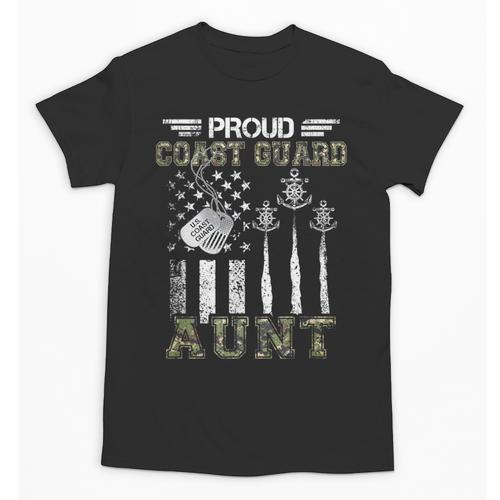 Proud Coast Guard Aunt US Coast Guard Graduation Aunt Unisex T-Shirt - Best Gift Smart