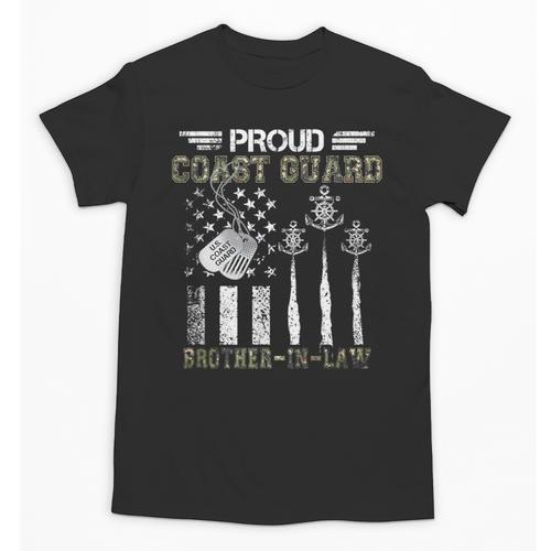 Proud Coast Guard Brother-In-Law US Coast Guard Graduation Unisex T-Shirt - Best Gift Smart