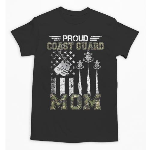 Proud Coast Guard Mom US Coast Guard Graduation Mom Unisex T-Shirt - Best Gift Smart