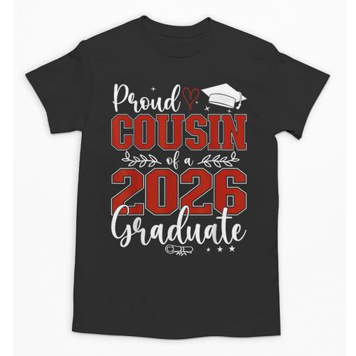 Proud Cousin Of a Class Of 2026 Graduate Senior Graduation Unisex T-Shirt - Best Gift Smart