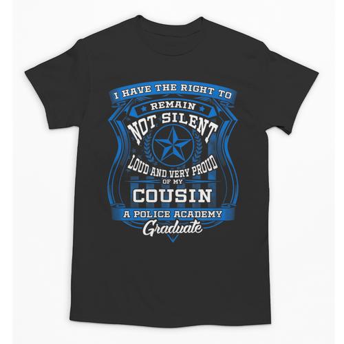 Proud Of Cousin Police Academy Graduation Shirt Unisex T-Shirt - Best Gift Smart