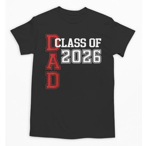 Proud Dad Of A 2026 Graduate Grad Senior Father Graduation Unisex T-Shirt - Best Gift Smart