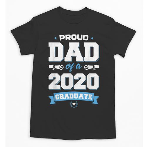 Proud Dad Of A Class Of 2020 Graduate TShirt Graduation Unisex T-Shirt - Best Gift Smart