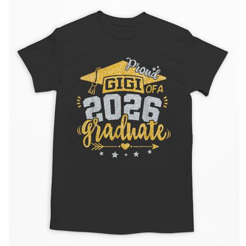 Proud Gigi Of A 2026 Graduate Grad Senior Graduation Unisex T-Shirt - Best Gift Smart