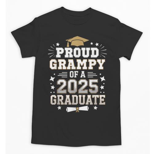Proud Grampy Of A Class Of 2025 Graduate Senior Graduation Unisex T-Shirt - Best Gift Smart