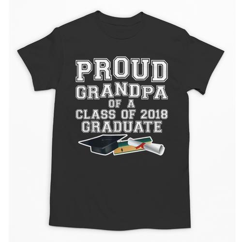 Proud Grandfather Graduation Grandpa Of Grad 2018 Shirt Unisex T-Shirt - Best Gift Smart