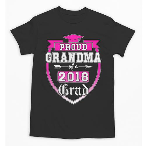 Proud Grandma Of a 2018 Grad Graduation Family Unisex T-Shirt - Best Gift Smart