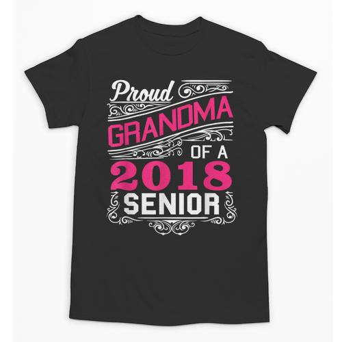 Proud Grandma Of a 2018 Senior Tshirt Graduation Unisex T-Shirt - Best Gift Smart