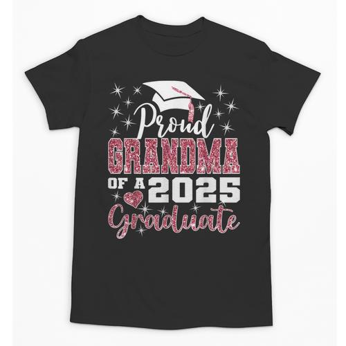 Proud Grandma Of 2025 College Graduate Family Graduation Unisex T-Shirt - Best Gift Smart
