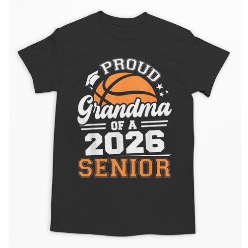 Proud Grandma Of A 2026 Senior Basketball Graduation Unisex T-Shirt - Best Gift Smart