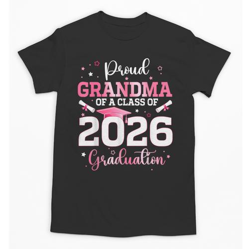 Proud Grandma Of A 2026 Senior Class Of 2026 Graduation Unisex T-Shirt - Best Gift Smart