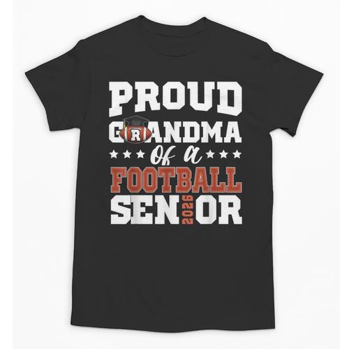 Proud Grandma Of a Football Senior 2026 Graduation Unisex T-Shirt - Best Gift Smart
