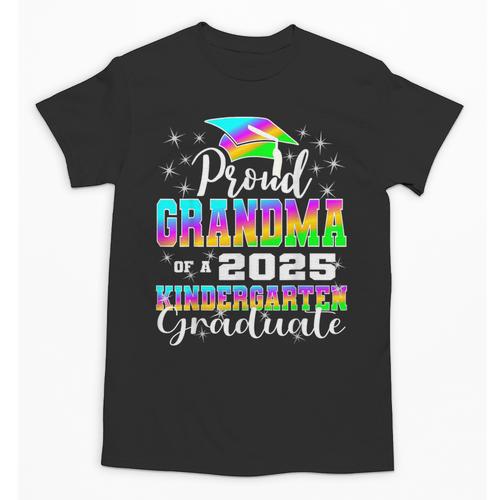 Proud Grandma Of Kindergarten Graduate 2025 Graduation Unisex T-Shirt - Best Gift Smart