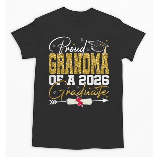 Proud Grandma Of Senior 2026 Graduate Family Graduation 2026 Unisex T-Shirt - Best Gift Smart