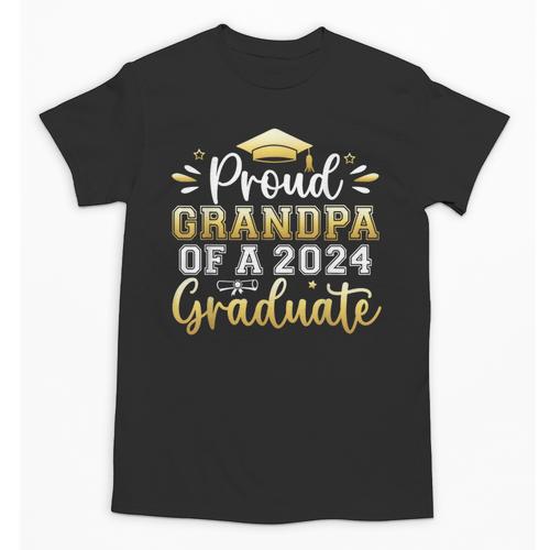 Proud Grandpa Of a 2024 Graduate Senior Graduation Men Unisex T-Shirt - Best Gift Smart